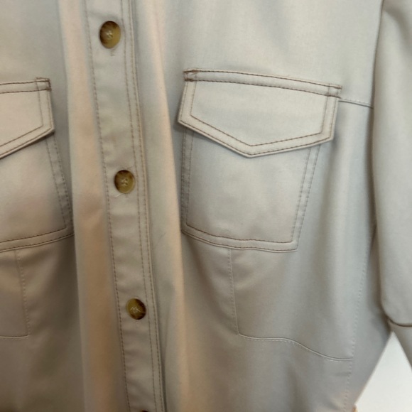 Alex Marie Khaki Shirtdress Sz: 8P - Picture 2 of 7